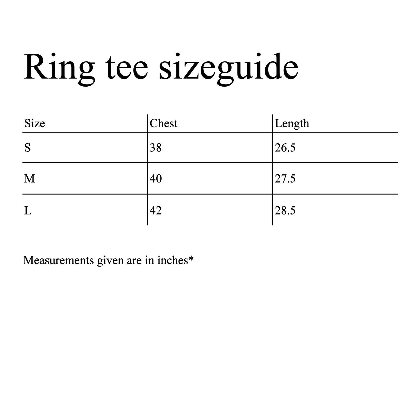 NO HEART RING TEE (2025)