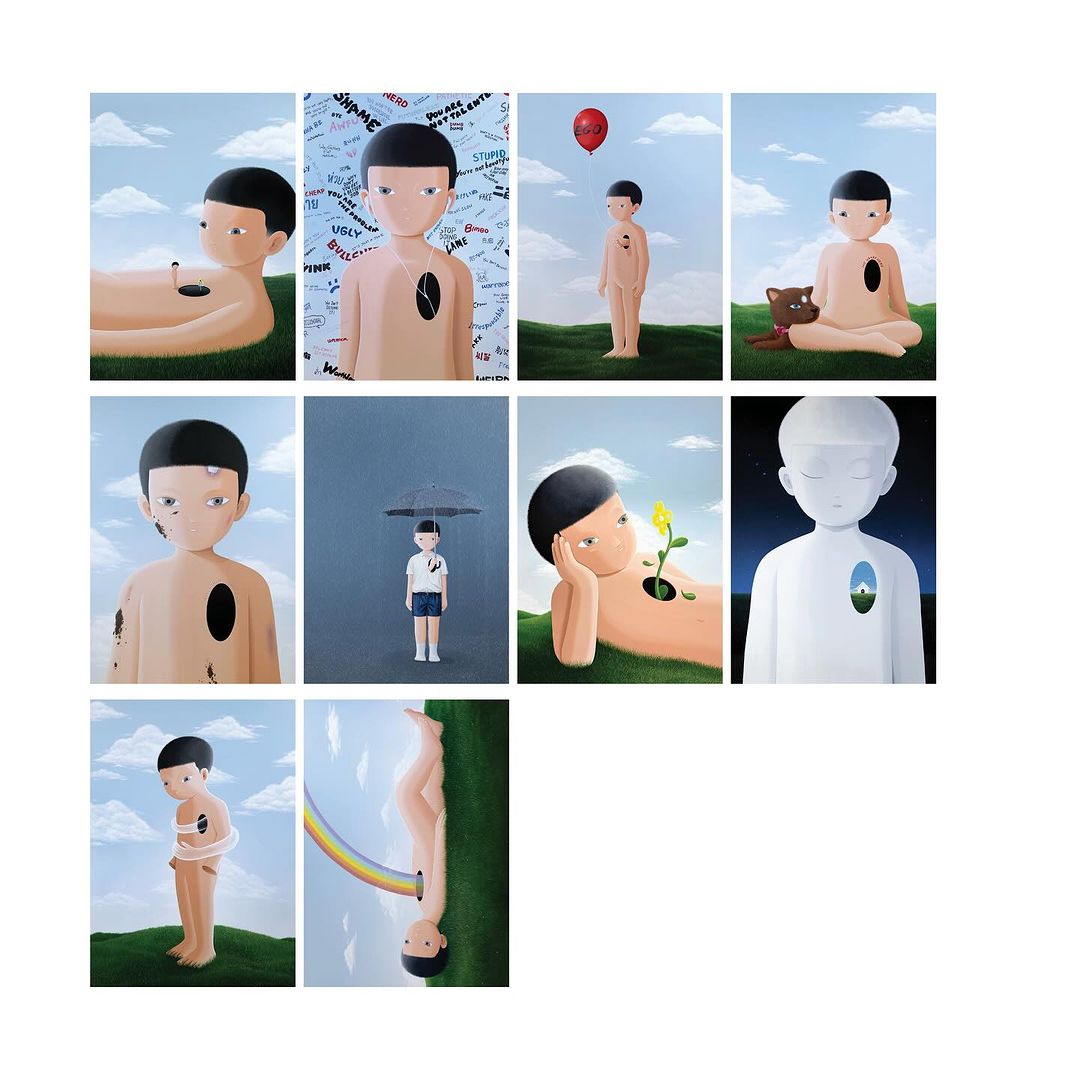 Postcard Set from "NO HEART HERE" Exhibition in China (2024)