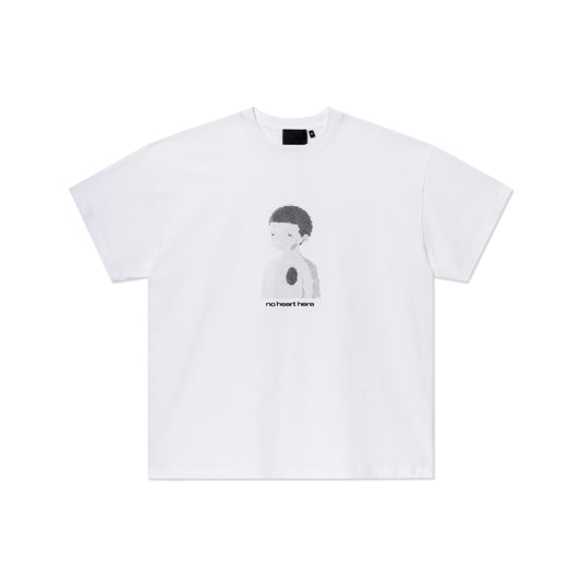 NO HEART HERE TEE WHITE (2025)