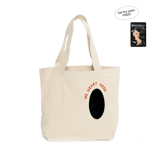 NO HEART HERE TOTE BAG